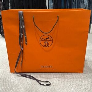 Authentic Hermes and Dior Shopping Bags